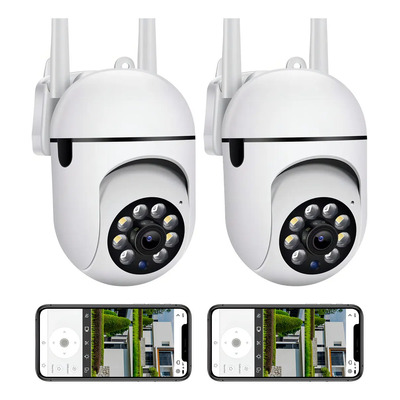 Cámara de Seguridad Veryhdsn 2 Pack PTZ 3MP Wifi Exterior IP66 Visión Nocturna 360° y Alarma | Envío gratis
