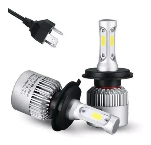 Par Bombillos Led 16000 Lm H4 Tres Caras, Moto Y Carro