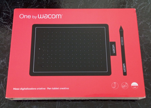 Tableta Gráfica Wacom By One Ctl-472 Negra Y Roja