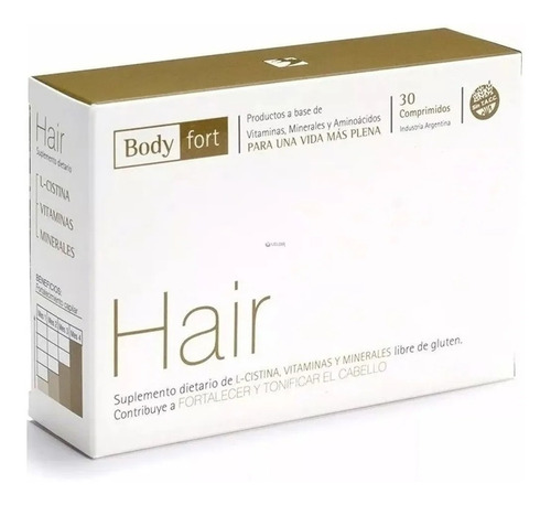 Natufarma Body Fort Hair & Nails 30 Comprimidos Sabor No