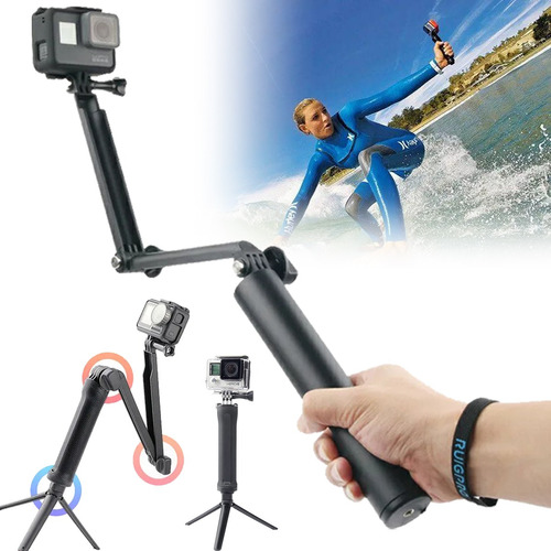 Baston Selfie Stick Monopod Tripie Gopro Pole 3-way