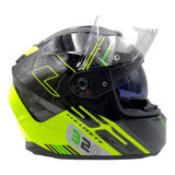 Casco Moto Ls2 320 Strm Evo Sche Bk7c Hivy Doble Visor