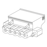 Bmxxtscps20 Plc Connector Kit, Modicon M340, 2 Removable Co