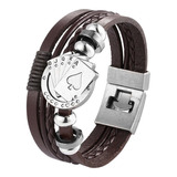 Pulsera Hombre, Brazalete Dije Poker, Regalo Papa,(estuche).