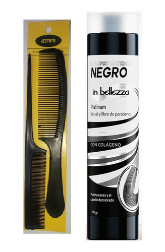 Matizador Shampoo Negro Canas Decoloracion 500ml  + Regalo