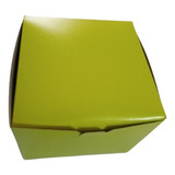 Caja De Carton Tortas 22x22 Color Verde X 5 Unidades