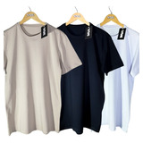 Camiseta Blusa Overside Streetwear Kit Com 3 Unidades