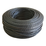 Cabo Rede Cat5e 2 Pares Preto 100m Cat5-e Cat-5e Utp Lan Cx