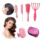 Accesorio Cabello Set, Peinetas Cepillo Silicona Masaje Pelo