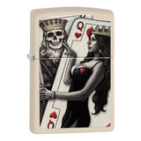 49942 Enc Zippo Calavera Naipe