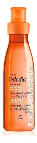 Body Splash Mango Rosa Y Agua De Coco Tododia Natura 200 Ml