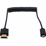 Cable Hdmi - Duttek - Cable En Espiral Micro Hdmi A Hdmi, Ca