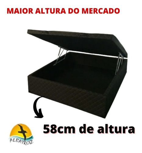 Cama Box Baú Casal 40 Cm Prof. - Maior Do Brasil