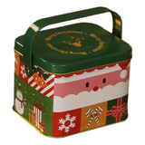 Latas De Regalo De Navidad, Recipiente Rectangular Verde