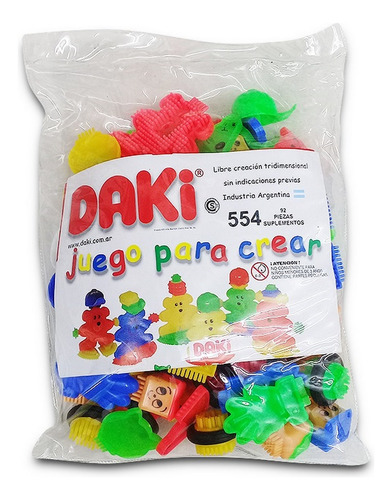 Daki Bolsa 92 Piezas Bloques Ruedas Y Animales Ploppy 117554