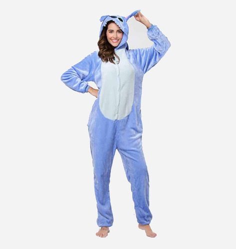 Pijamas Enteros Adultos Stitch Azul