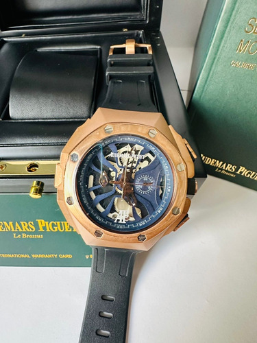 Chulada De Reloj Audemars Piguet Bronce Con Azul 