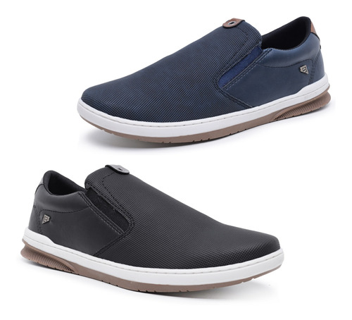 Kit 2 Sapatênis - Slip-on Masculino Bardone Calce Fácil