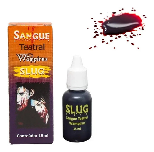 Sangue Teatral Slug Halloween Festa Terror Fantasia 15ml