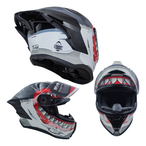 Casco Doble Certificado Ece Dot  Deportivo Pista Aleron Noss