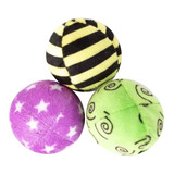 Set De 3 Pelotas Rascals Catnip Interactivo Antiestres Gatos