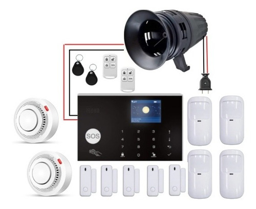 Kit De Alarma G30 Wifi/gsm Con Sirena Comunitaria 