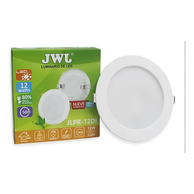 Jwj Lampara Led 12w Luz Bca Empotrable Para 4.5pulgadas 8pzs | Envío gratis