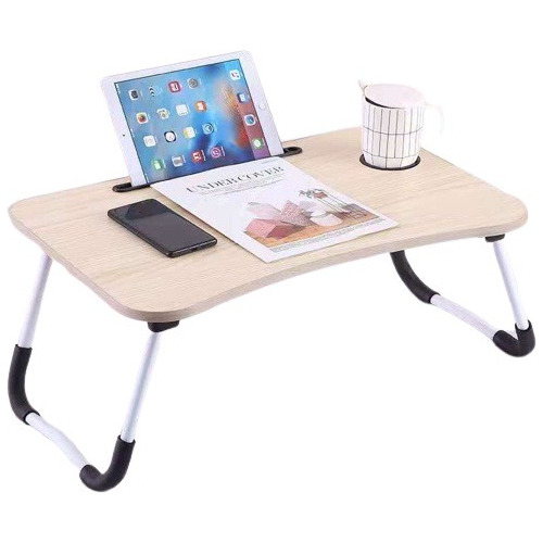 Mesa Dobrável Madeira Portátil Notebook Home Office Cama