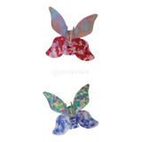 2x Pinza De Pelo De Mariposa Horquillas Pasador Pinzas De