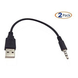 Cable Usb A 3.5 Mm, Qaoquda (paquete De 2) Usb 2.0 Macho A A