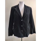 Blazer De Terciopelo Gris 