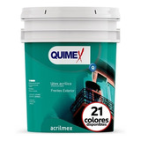 Sup Latex Acrílico Exterior Acrilmex 20 Lit Quimex Prote E Acabado Mate Color Blanco