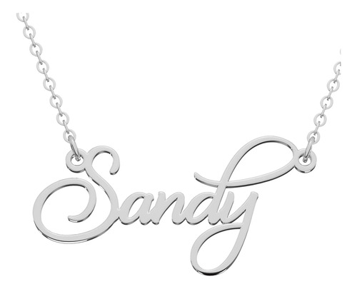 Collar Nombre Personalizado Plata .925 Mujer Regalo Cadena
