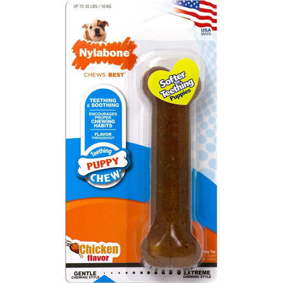 Juguete Masticable Nylabone Puppybone Pollo Perros Pequeños Higiene Dental | MercadoLibre
