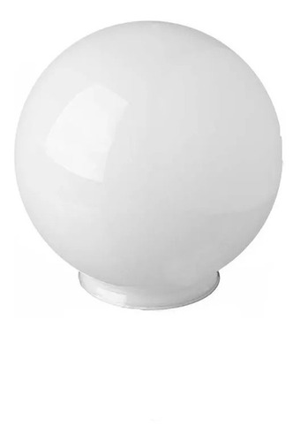 Globo De Vidro Esférico Leitoso 10x20