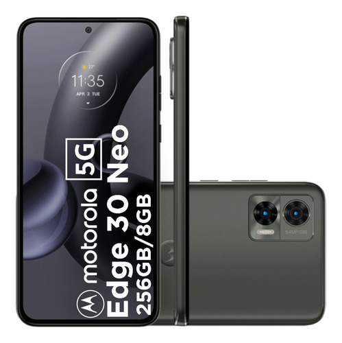 Motorola Edge 30 Neo 5g 256gb Câm.64mp Preto - Excelente