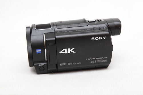 Câmera De Vídeo Filmadora Sony Handycam Fdr-ax33 4k Preta