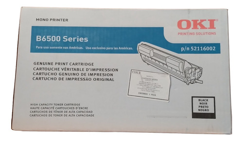 Toner Original Oki B6500 Series Black 52116002 Envio Gratis