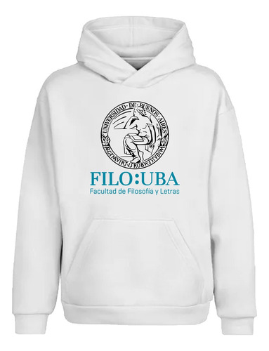 Buzo Canguro Uba Filo Facultad De Filosofía Y Letras Unisex