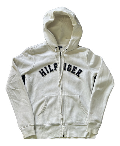 Campera Tommy Hilfiger Mujer Blanca Talle Xs Oportunidad