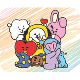 Llavero Cute Bt21 Grupal