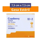 Gasa Esteril 7,5 X 7,5 Caja De 50 Sobres De 2 Uni Cranberry