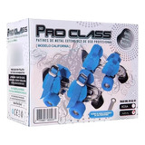 Patin 4 Ruedas De Metal Extensible Color Azul