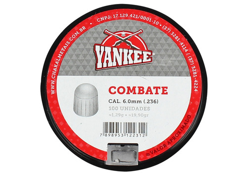 Chumbinho Yankee Combate 6.0mm 100un.