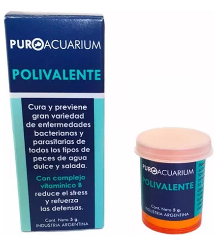 Polivalente Puroacuarium 5gr Acuario Para Peces Enfermos