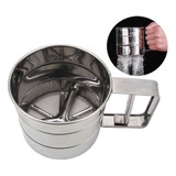 Polvilhador Caneca Peneira Com Gatilho Inox Açucar Farinha