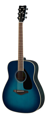 Guitarra Acústica Yamaha Fg/fgx Fg820 Para Diestros Sunset Blue Brillante