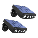 Berocia 2 Pack Monitor Solar Luces Impermeables Exteriores C