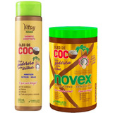 Kit Shampoo  Crema Oleo De  Coco Ultra Hidrata Brasil Novex