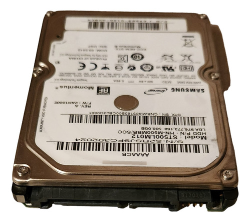 Disco Duro 500gb Samsung Sata Ll (st500lm012)